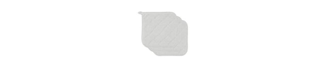 Basic Kitchen Collection, Quilted Terry, White, Potholder