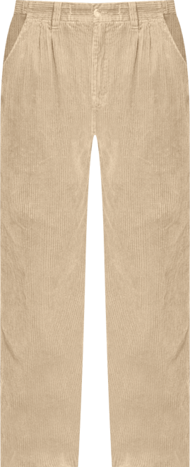 Men's Big & Tall Expandable Waist Corduroy Pleat-Front Pants