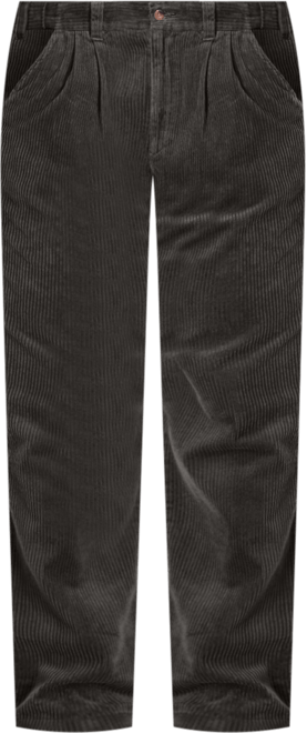 Men's Big & Tall Expandable Waist Corduroy Pleat-Front Pants