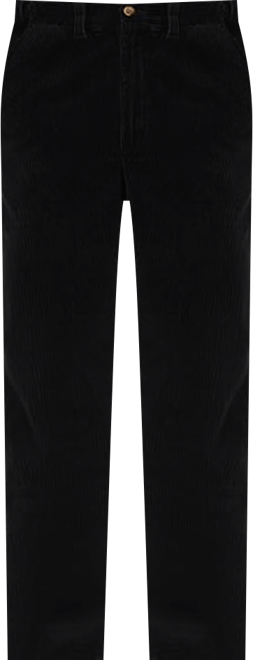 Men's Big & Tall Expandable Waist Corduroy Pleat-Front Pants