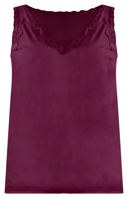 Women's Lace-Trim Cotton Tank Top, Exclusively at Macy's