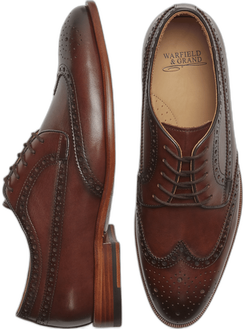 italian leather wingtip dress shoes Campagna Italian Calf Leather Wingtip