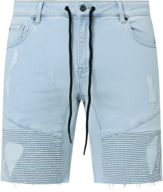 Men's United Distressed Biker Shorts