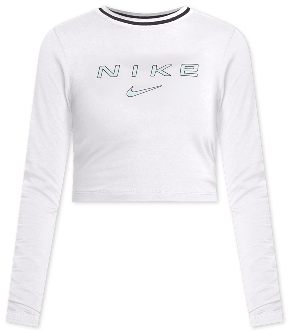 Nike Sportswear Chill Knit Women's Slim Long-Sleeve Cropped Graphic T-Shirt