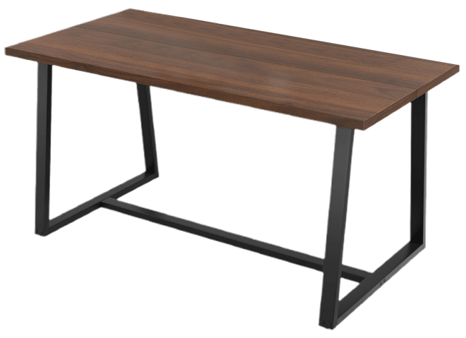 63" Large Dining Table for 4-6 People with Heavy-duty Metal Frame Modern