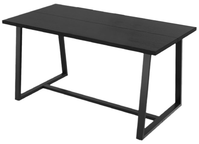 63" Large Dining Table for 4-6 People with Heavy-duty Metal Frame Modern