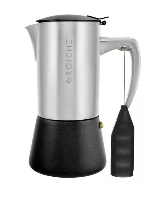 Milano Steel Cafe Bliss: Moka Pot Frother Duo
