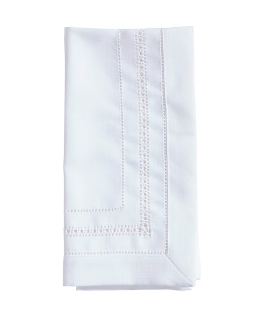 Traditional Hemstitch Dinner Napkin Set of 12, 22"x22"