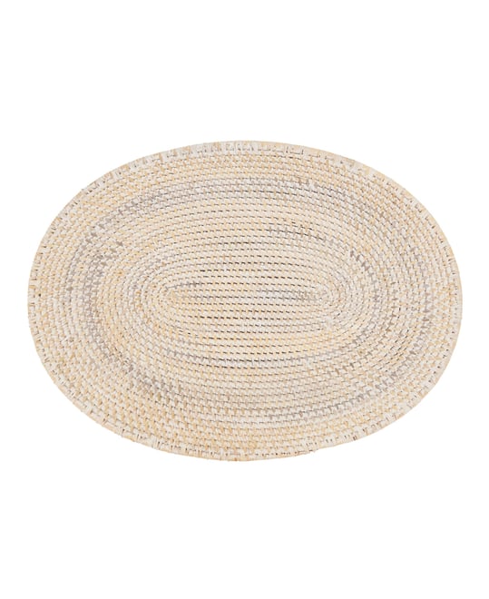 Woven Rattan Placemats Set of 4,14"x19"