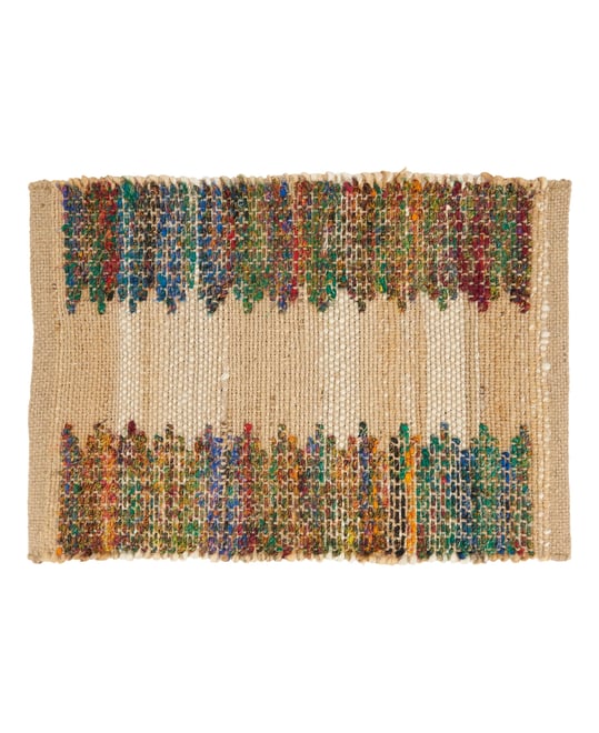 Rainbow Rhythm Banded Placemat Set of 4, 14"x20"