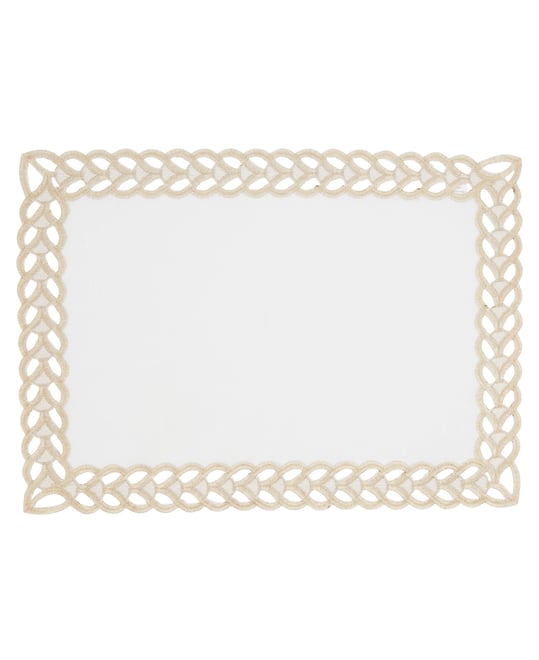 Braided Bliss Border Placemat Set of 4,14"x20"