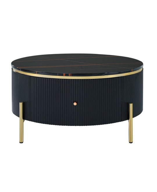 Streamdale Modern Round Coffee Table w/ 2 Drawers (31.5")