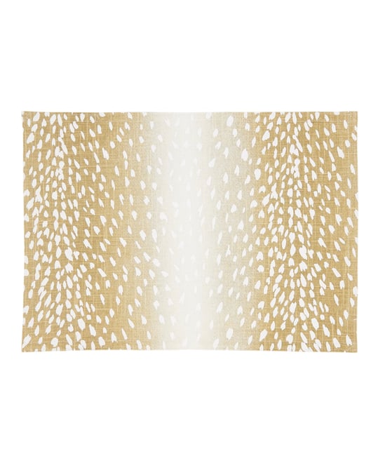 Earthy Antelope Print Placemat Set of 4, 14"x20"