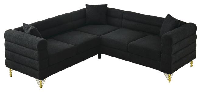 81.5" Oversized L-Shaped Sectional Sofa Cover