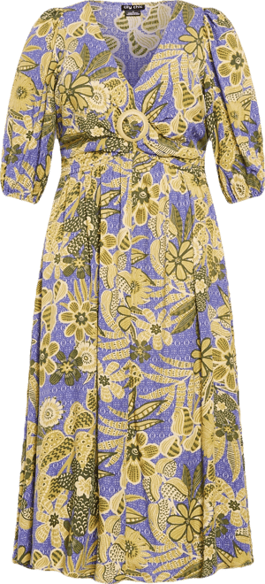 Plus Size Daydream Print Maxi Dress