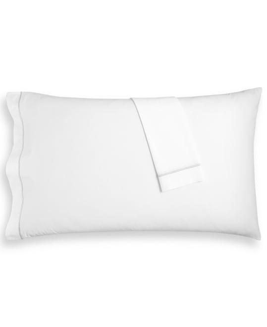 Closeout!  Italian Percale 100% Cotton Pillowcase Pair, King, Exclusively at Macy's