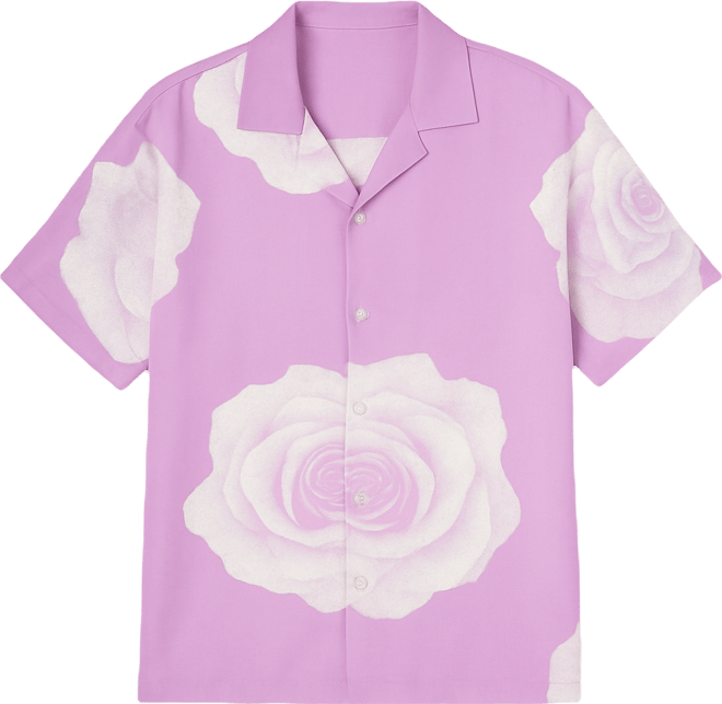 Men's Rose Bunch Button Up Shirt