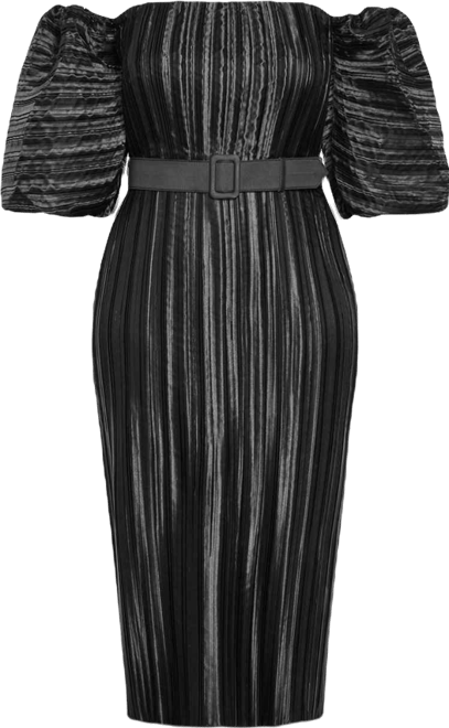 Plus Size Krista Pleat Dress