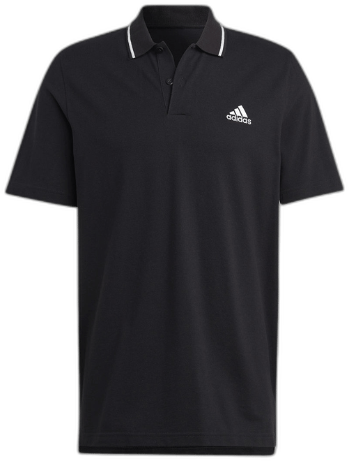 Black adidas polo shirt hot sale