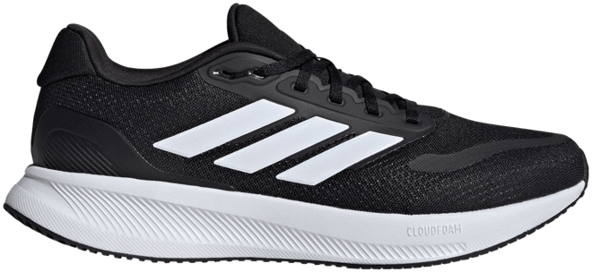 adidas gazelle silver green womens Men's Wide Fit adidas Runfalcon 5 Walking/Running Sneakers, Black/White / 11.5 / 2E main image 0