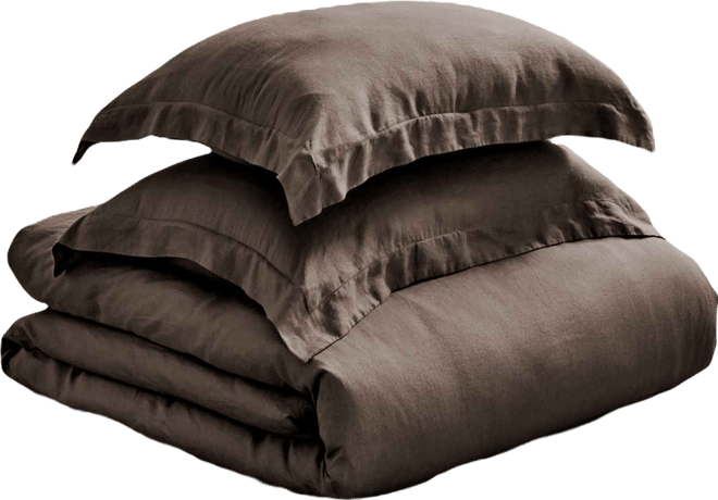 Washed Linen Solid Duvet Cover, King/California King