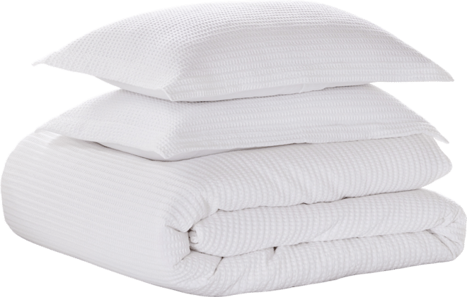 Cloud Waffle Textured 2-Pc. Duvet Cover Set, Twin/Twin Xl