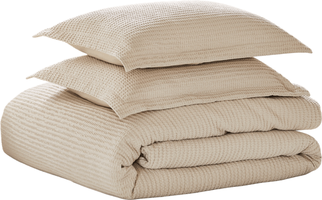 Cloud Waffle Textured 2-Pc. Duvet Cover Set, Twin/Twin Xl