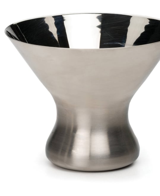 Endurance Stainless Steel Stemless Martini Glass, 4x4x4"