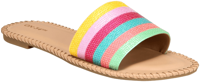 Women's Mavise Beaded Flat Sandals, Created for Macy's