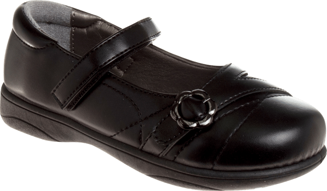 Big Girls School Hook and Loop Closure Shoes
