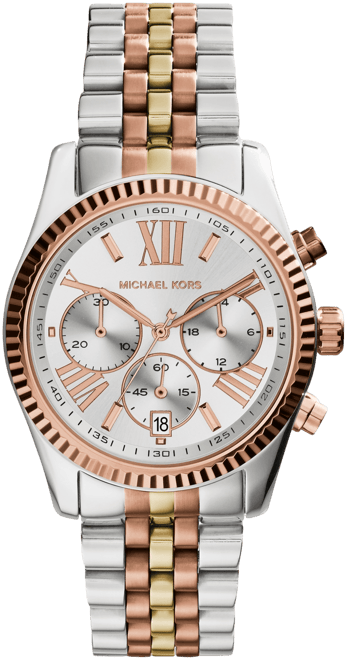 Women's Lexington Tri-Tone Stainless Steel Watch 38mm