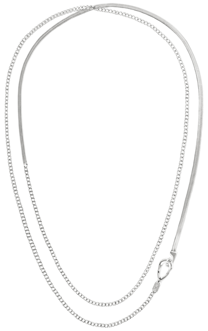 Stainless Steel Mixed Chain 42" Strand Necklace