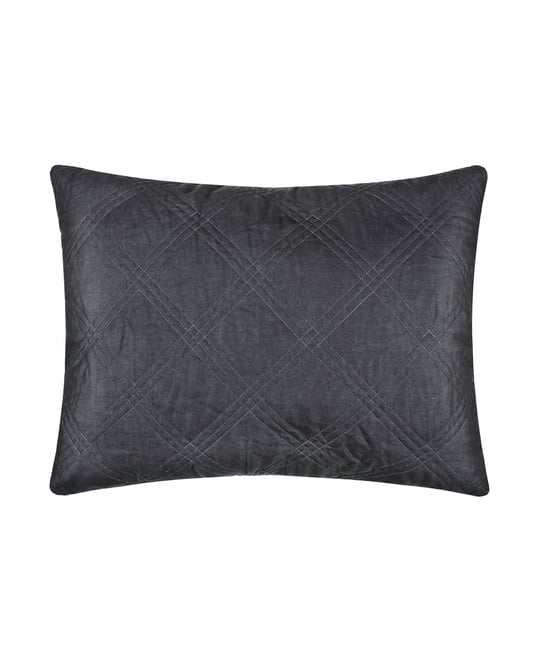 Washed Linen Quilted Sham, King