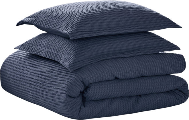 Cloud Waffle Textured 3-Pc. Comforter Set, Full/Queen