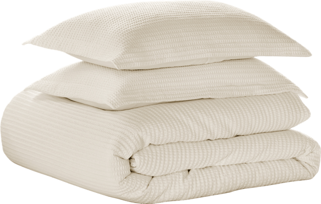 Cloud Waffle Textured 3-Pc. Comforter Set, Full/Queen