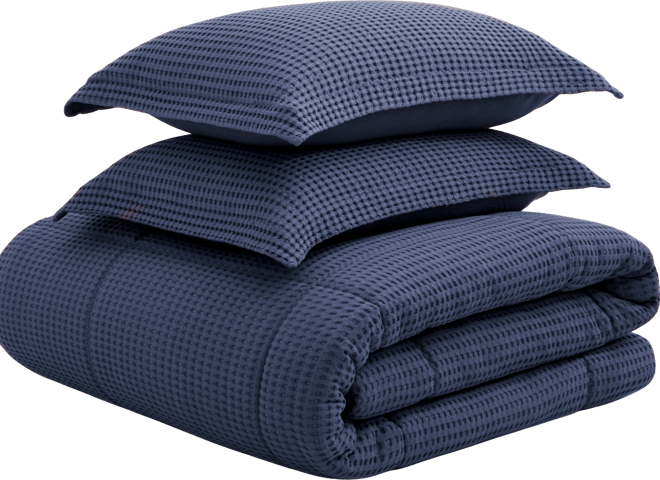 Mills Waffle Textured 2-Pc. Comforter Set, Twin/Twin Xl