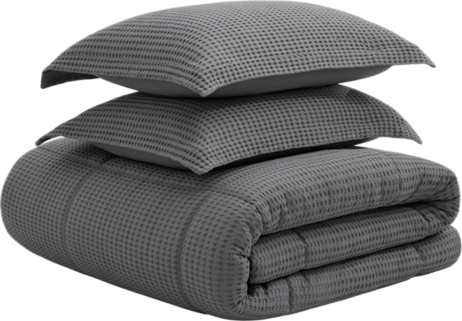 Mills Waffle Textured 2-Pc. Comforter Set, Twin/Twin Xl