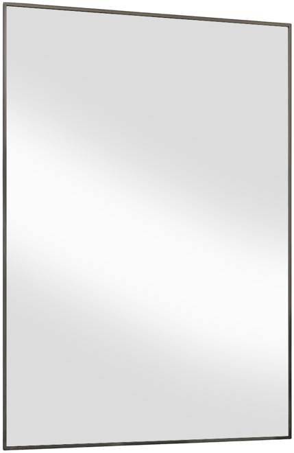 Rectangular Wall Mounted Mirror 20"x28" in Black