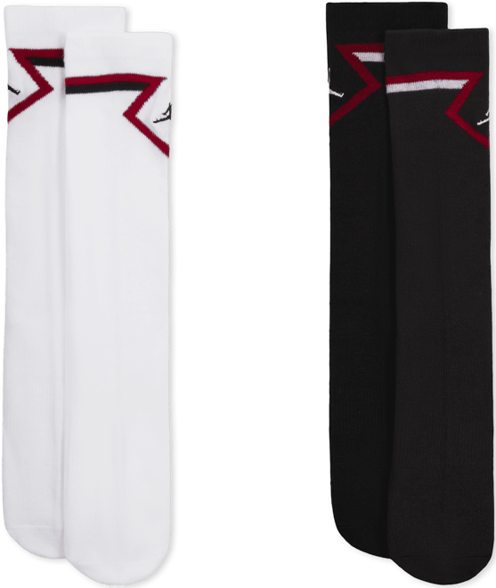 Jordan Big Kids' Diamond High Crew Socks (2 Pairs)
