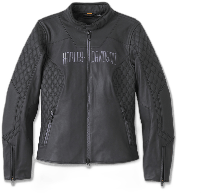 Women's Willie G Skull Graphic Leather Riding Jacket
