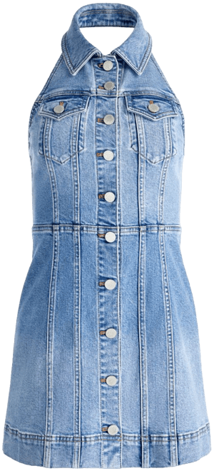 Alice and Olivia Kendall Denim Mini Dress | Bloomingdale's