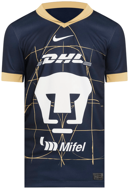 Pumas UNAM 2024/25 Stadium Away Big Kids' Nike Dri-FIT Soccer Replica Jersey