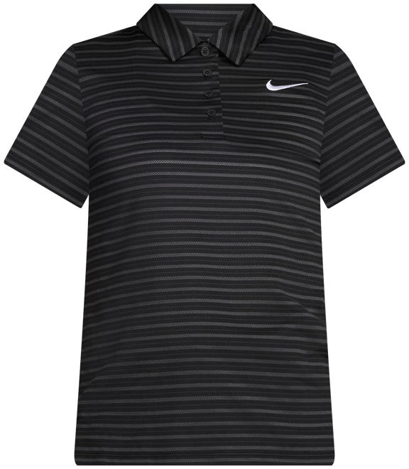 Nike Victory Women's Dri-FIT Short-Sleeve Striped Golf Polo