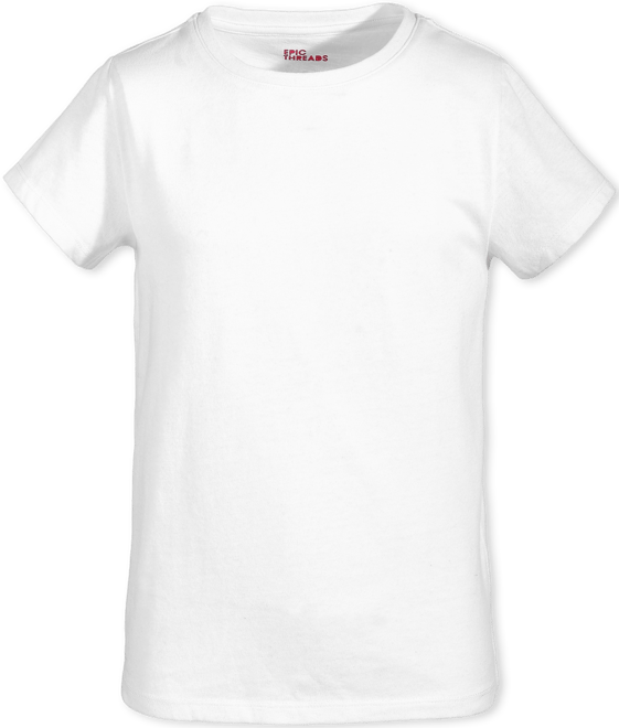 Little & Big Girls Core Crewneck T-Shirt, Created for Macy's