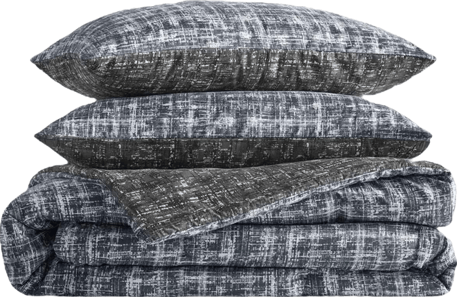 Maca Reversible 3-Pc. Duvet Cover Set, Full/Queen