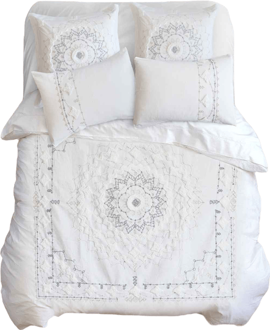 Harleson Medallion Embroidered 2-Pc. Comforter Set, Twin/Twin Xl