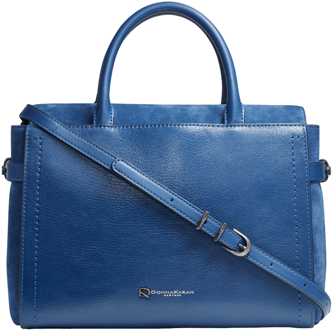 Donna Karan New York Roslyn Top Handle Suede Satchel - Macy's