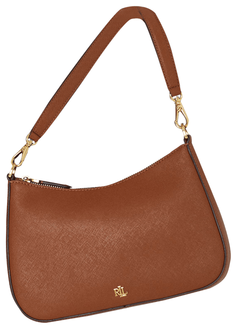 Lauren Ralph Lauren Crosshatch Leather Slim Snapped-Closure