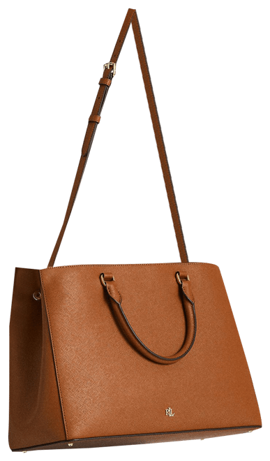 Crosshatch Leather Large Hanna Satchel