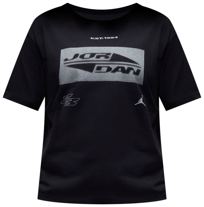 Jordan เสื้อยืดกราฟิกผู้หญิงทรงเกิร์ลเฟรนด์